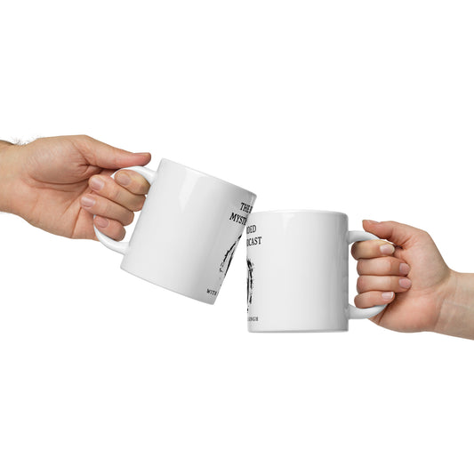 White glossy mug